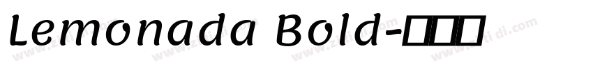 Lemonada Bold字体转换